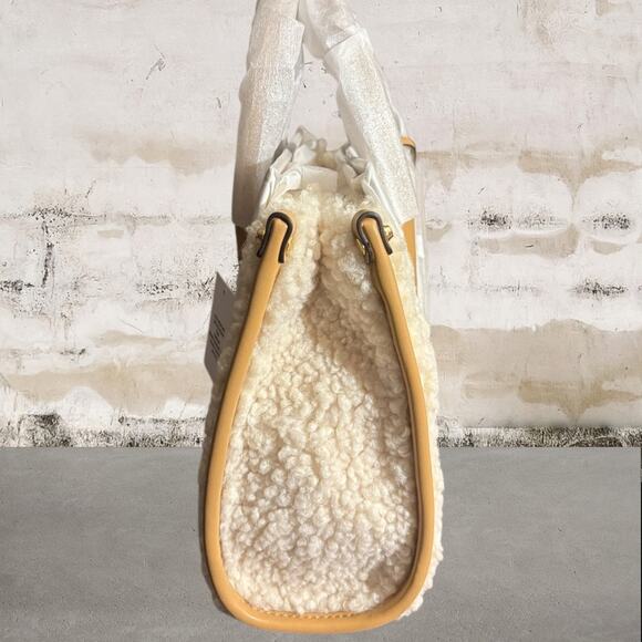 Michael Kors NWT Mirella Small Faux Shearling Crossbody Bag - Picture 8 of 8